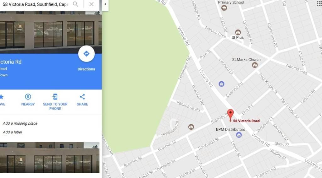 نقشہ کے southfield کیپ ٹاؤن
