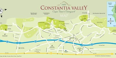 نقشہ کے constantia کیپ ٹاؤن