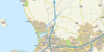 نقشہ کے dunoon کیپ ٹاؤن