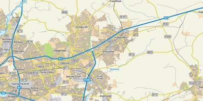 نقشہ کے brackenfell کیپ ٹاؤن