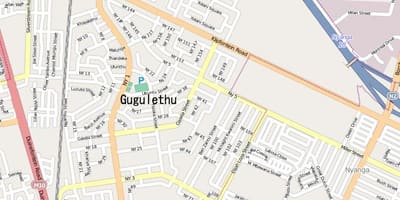 نقشہ کے gugulethu کیپ ٹاؤن