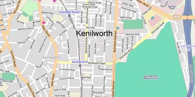 نقشہ کے kenilworth کیپ ٹاؤن