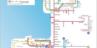 Myciti بس روٹ کا نقشہ